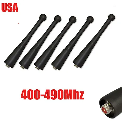 5 NEW STUBBY UHF 400-490Mhz ANTENNAS XTS5000 XTS3000 HT1000 MTS2000 • $10.99