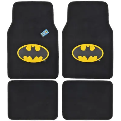 Official Products WB Batman Floor Mats For Car SUV - Fan Mats 4 Piece Carpet • $28.90