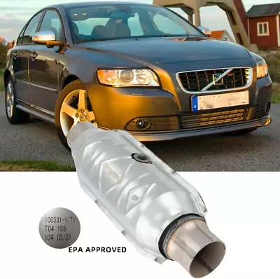 2.5  In/Out Catalytic Converter W/Heat Shield EPA Approved For Volvo S40 S60 S80 • $79.09