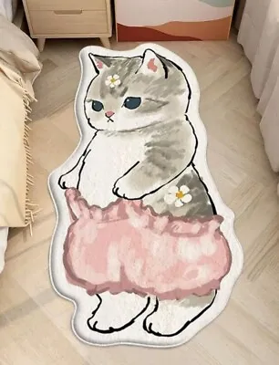 £23.99 • Buy Cute Cartoon Cat Carpet Rug 40×80cm 