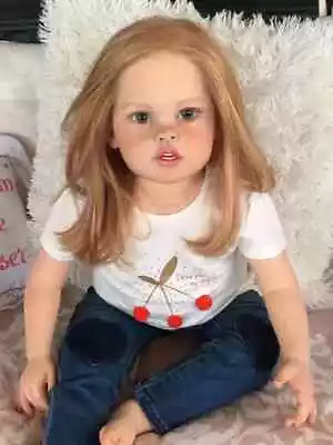 30  Handmade Reborn Baby Doll Toddler Girl Finished Realistic Toys Birthday Gift • $189