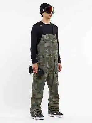 Volcom Rain Gore-tex Bib Snowboard Ski Pants Cloudwash Camo Xl New • $275