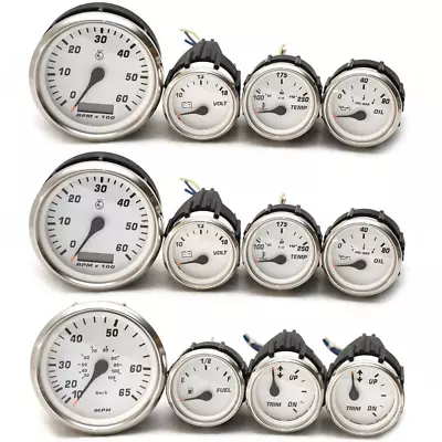 Faria Beede Boat Gauges | Mercruiser Dual Engine (Set Of 12) • $519.71