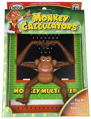 Popular Playthings Monkey Multiplication Table Chart Toy Educational Calculator • $16.49