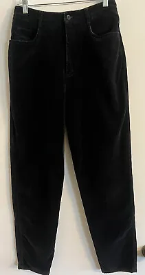 Talbots Black Velvet Pants Sz 10 Holiday Classic Christmas Party • $22