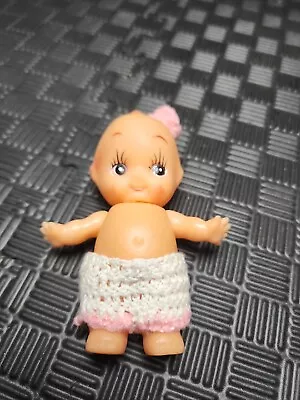 Vintage About 7 Inches Kewpie Doll Soft Vinyl Plastic Blue Eyes • $24.95