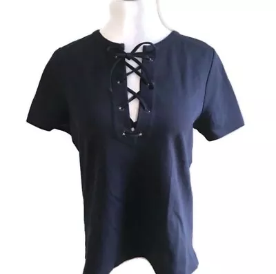 J.Crew Navy Nautical Rope Tie Top Sz M • $15