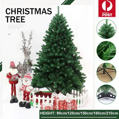 Fibre Optic Pre Lit Christmas Tree 4/5/6/7FT W/ LED Star Lights Xmas Tree Decor • $7.95