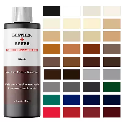 Leather Rehab Color Restorer Repair Faded Scratched Couch Car Furniture - No Kit • $16.95