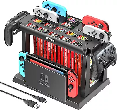 Game Storage Tower Controller Charger Station Dock Organizer Nintendo Switch NIB • $27.99