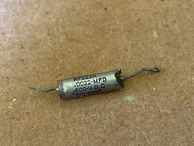 Vintage .0022 Uf 600v West-Cap Vitamin Q Capacitor TESTS GOOD PIO • $4