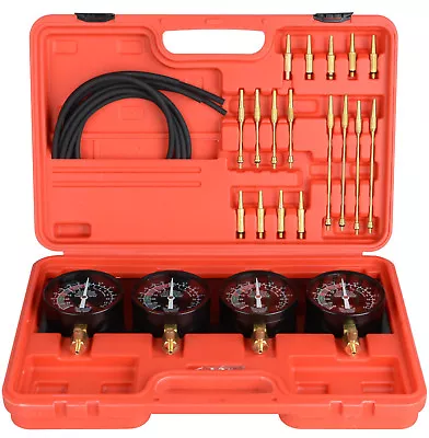 Fuel Vacuum Carburetor Synchronizer Carb Sync Gauge Professional Kit Rubber Hose • $64