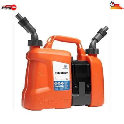 Husqvarna Combi Can Fuel Can Chainsaw Fuel  Chain Oil Refuel Carrier No Spill Au • $109.94