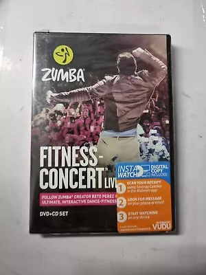 DVD ZUMBA Fitness Concert DVD Plus CD Set Cs207 • $16.27