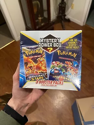 $54.99 • Buy Pokemon Mystery Power Box 5 Booster Packs CHANCE AT VINTAGE PACK! Chase 1:10 Box