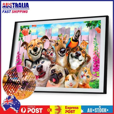 $11.89 • Buy 5D DIY Full Drill Diamond Painting Dogs Cross Stitch Embroidery Mosaic Kits