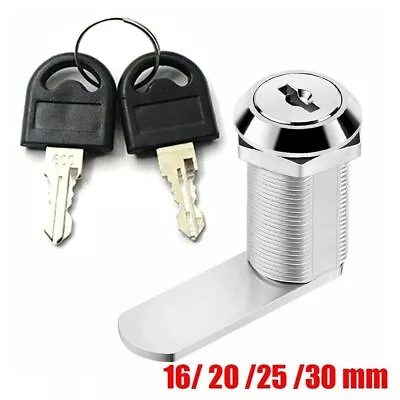 Cam Lock Locker Furniture Lock Post Mail Box Lock Camlock Cabinet Drawer Keys • £3.45