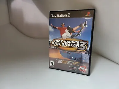 TONY HAWK'S PRO SKATER 3 Playstation 2 PS2 Complete W/Reg Card NTSC (V/GOOD)C5 • $25.23