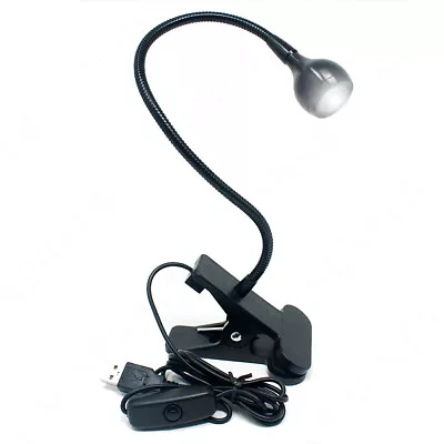 $9.98 • Buy USB Reading Light Flexible LED Lamp Laptop Computer Clip On Bed Desk Table