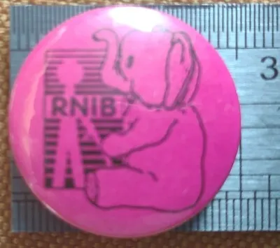 Vintage Pin Badge RNIB - Elephant  • £2.25