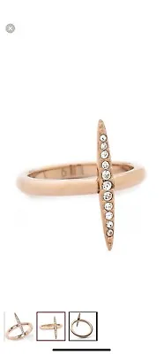 Michael Kors Matchstick Pave Rose Gold Ring- Size 7 • $35