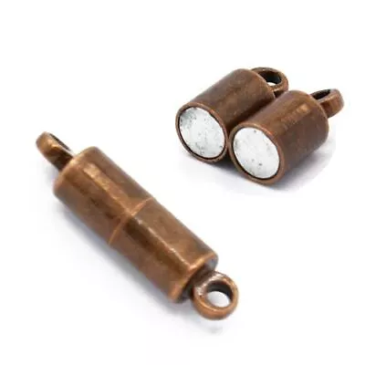 £2.99 • Buy Brass Magnetic Clasps Red Copper Tube 4x16mm Pack Of 4