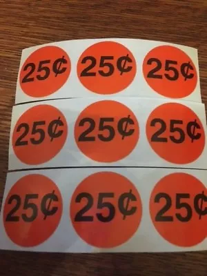25 Cent Gumball Vending Machine Price Stickers Free Shipping Buy 2 Lots & Save $ • $4.99