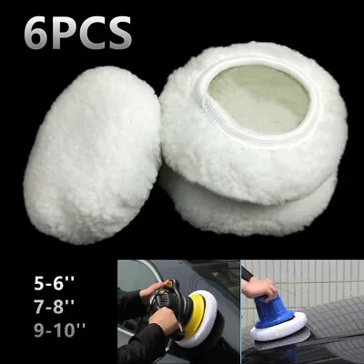 NEW Car Polishing Bonnet Waxing Auto Wax Polisher Pads Microfiber Buffing Cover • $8.99