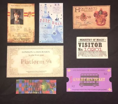 $8 • Buy Harry Potter Christmas Stocking Stuffer Hogwarts ID Express Ticket Party Prop ++