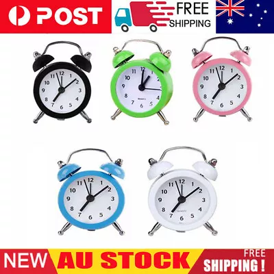 $12.29 • Buy Mini Alarm Clock Desktop Table Bedside Clocks Kids Adults Travel Clock Decor AU