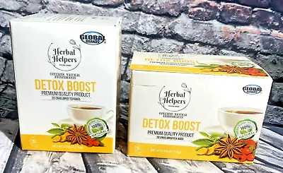 2 Boxes Of Herbal Helpers DETOX Boost Total 40 Natural Tea Bags • $9.72