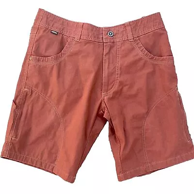 Kuhl Mens Shorts Sz 30 Patinadye Burnt Orange Color Nice Lots Of Pockets D • $39.99