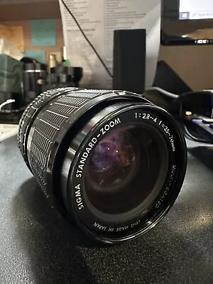 Sigma Standard-Zoom 35-70mm F/ 2.8-4 Macro Minolta MD Lens For Nikon  • $39