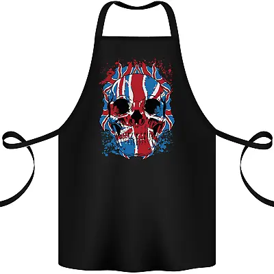 Union Jack Flag Skull Gym MMA Biker Cotton Apron 100% Organic • £12.99