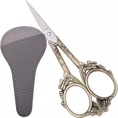 Vintage Embroidery Scissors – 4.7In Sharp Straight Pointed Shears Classic Small • $17.24