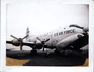 Vintage 1960s Polaroid Douglas C124 Globemaster II US Air Force Old Shaky MAC • $5.50