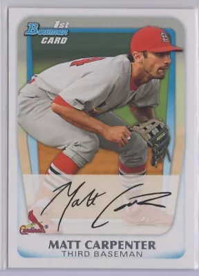 2011 Matt Carpenter Bowman Prospects 1st Bowman • $1.25