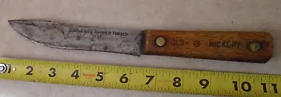 Vtg Old Hickory 1843 Shapleigh's Hammer Forged Butcher  Knife Usa Carbon Steel • $9.50