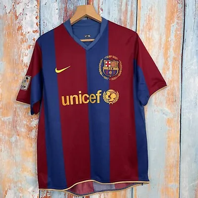 £95 • Buy Nike FC Barcelona 14 Thierry HENRY Season 2006/2007 Football Jersey Top Shirt XL
