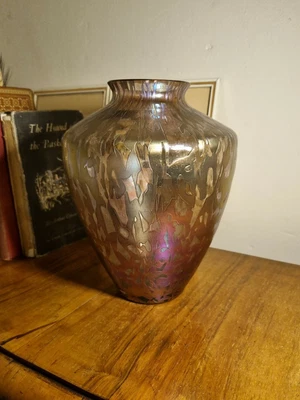 £79.99 • Buy Michael Harris For Royal Brierley Studio Large Iridescent Pink Shoulder Vase 8 