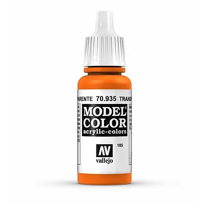 £2.65 • Buy Vallejo Model Color: Transparent Orange - VAL70935 Acrylic Paint Bottle 17ml 185