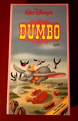 Walt Disney's Dumbo (1941) - Rare 1985 Australian VHS In Cardboard Box • $295