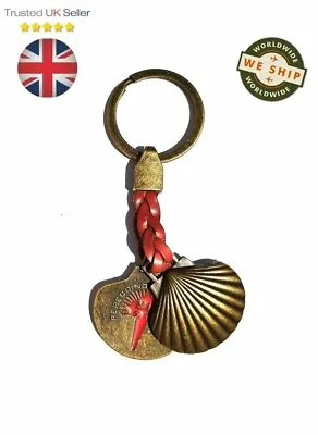 Camino De Santiago Scallop Shell Keyring / Rucksack Decoration - Antiqued • £6.75