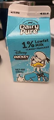 Disney Mickey And Friends Milk Carton Donald Duck And Daisy Duck Collectible  • $1.49