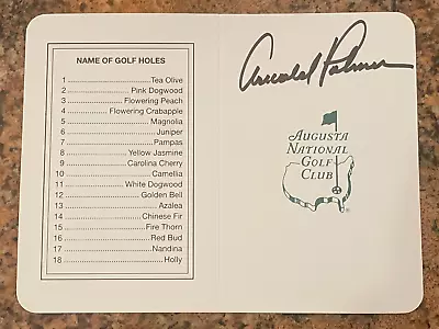Arnold Palmer Signed Masters (Augusta) Scorecard JSA • $499.99