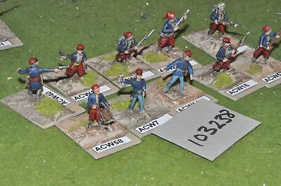 25mm ACW / Union - Skirmishers 10 Figs - (103238) • £28