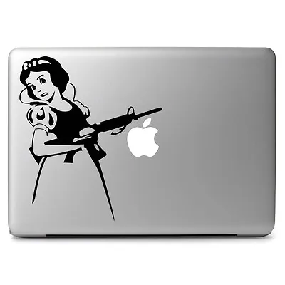 $12 • Buy Snow White With Gun Decal Sticker For Macbook Air Pro Laptop Car Window Wall
