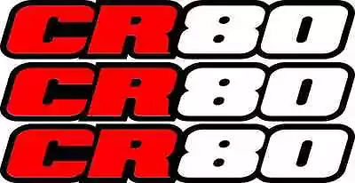 CR80 Swingarm Airbox Number Plate Decals Stickers Cr 80 Dirtbike Graphics • $13.95