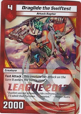 Kaijudo GEN CON 2012 DRAGLIDE The SWIFTEST League 2012 Promo Card • $2.50