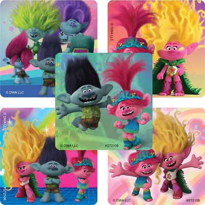 25 Trolls Band Together Stickers Assorted 2.5 X2.5  Each Party Favors • $3.49